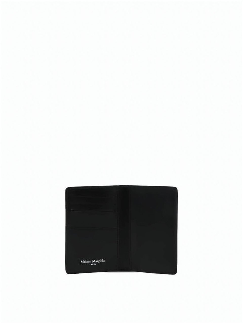 Maison Margiela Four Stitches Leather Textured Stitch Wallet Zwart