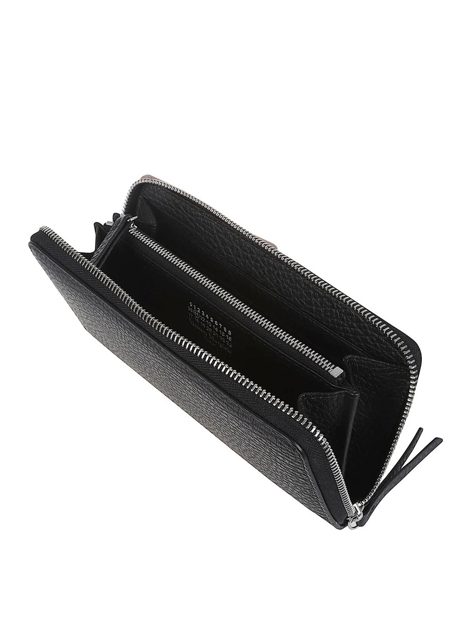 Maison Margiela Hammered Leather Wallet Zwart