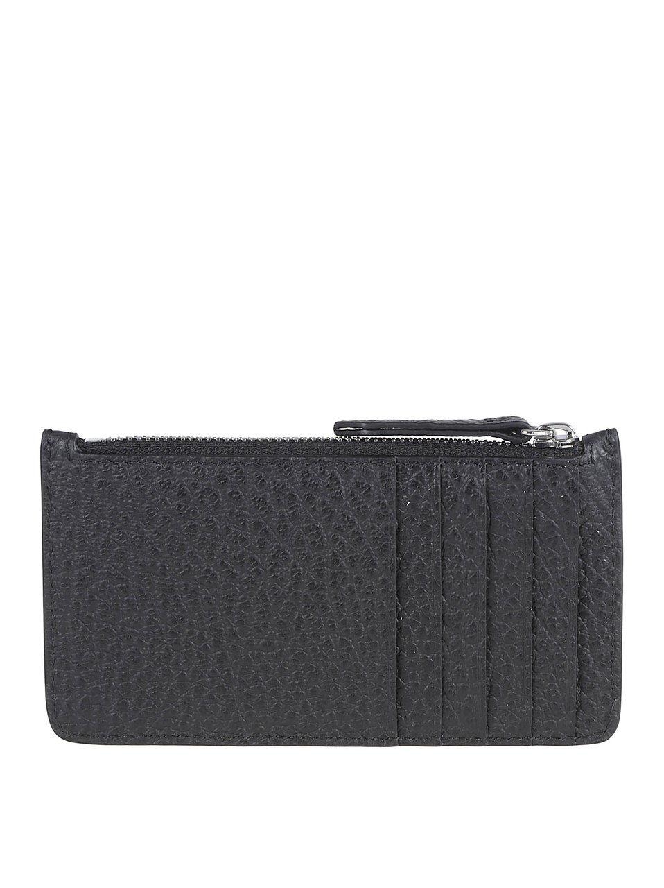 Maison Margiela Pebbled Leather Wallet Grijs
