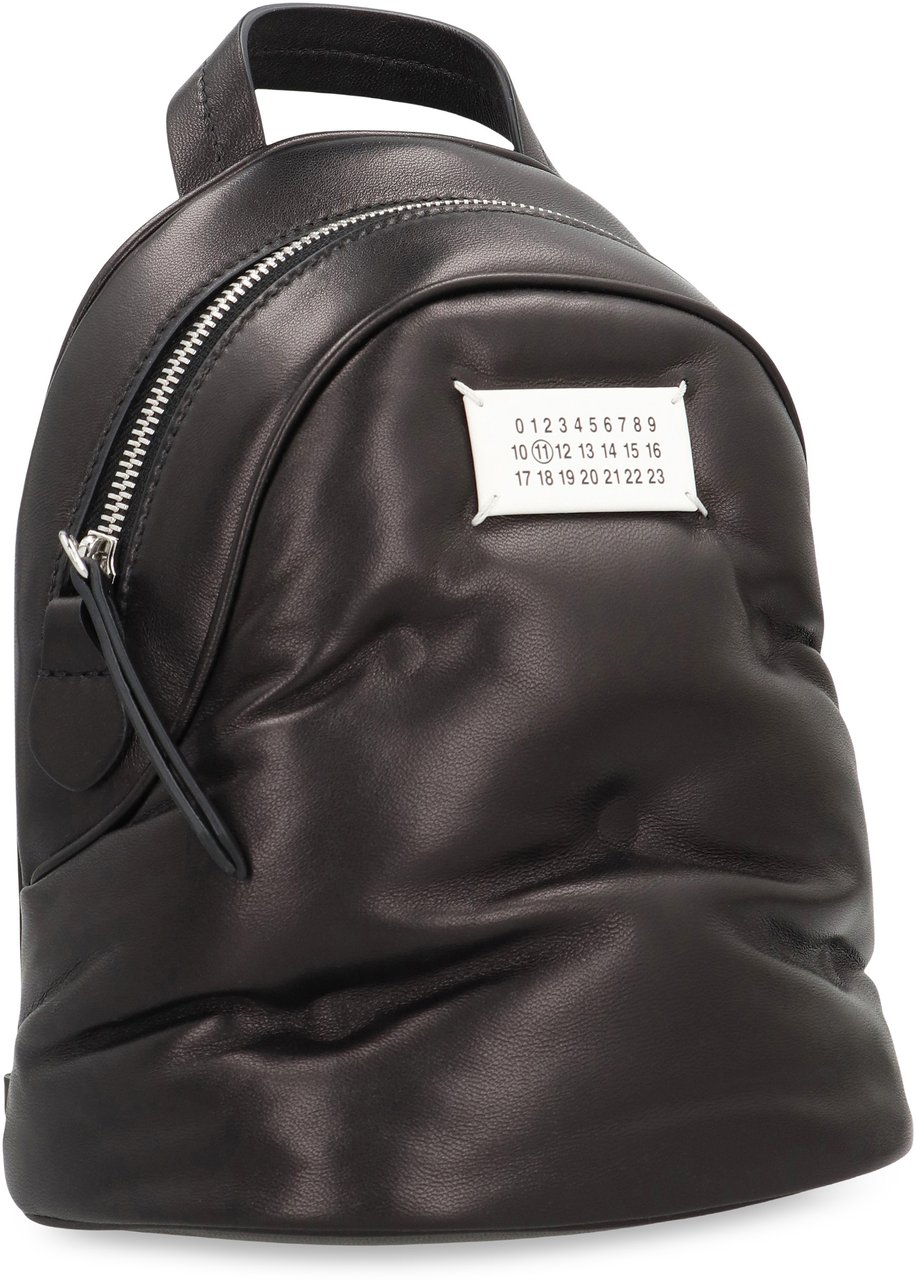 Maison Margiela Leather backpack Glam Slam Zwart