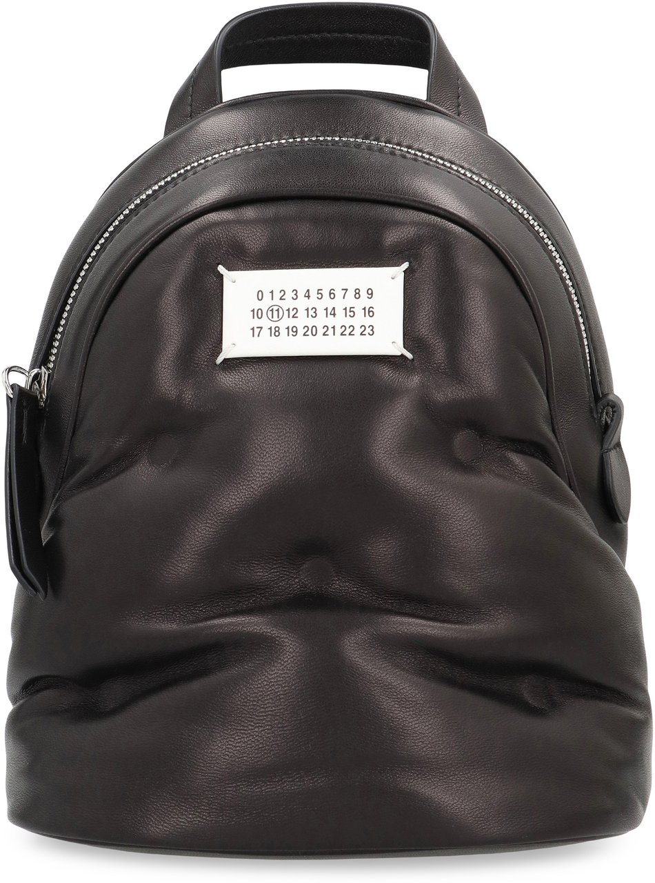 Maison Margiela Leather backpack Glam Slam Zwart