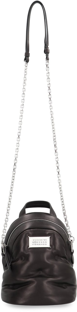 Maison Margiela Leather backpack Glam Slam Zwart