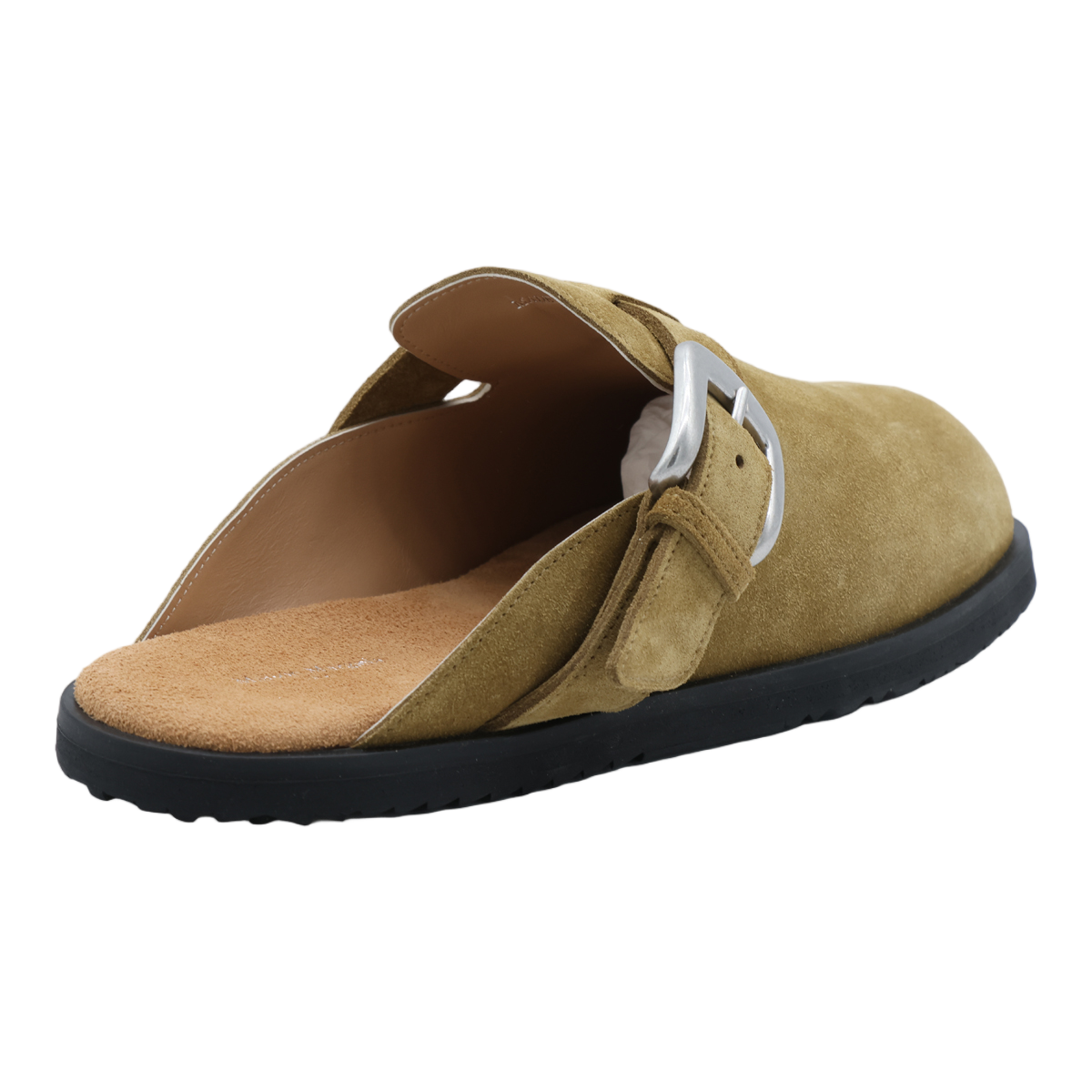 Maison Margiela Closed-Toe Suede Sandals with Adjustable Strap Bruin