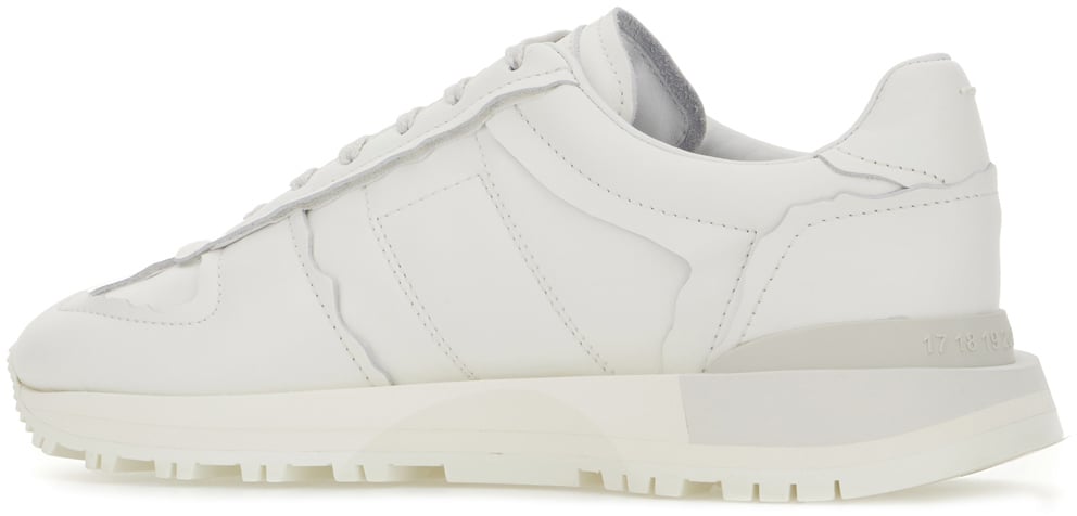 Maison Margiela Maison Margiela White leather 50-50 sneakers Wit