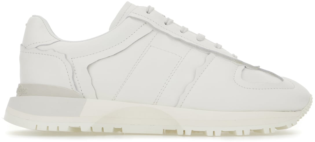 Maison Margiela Maison Margiela White leather 50-50 sneakers Wit