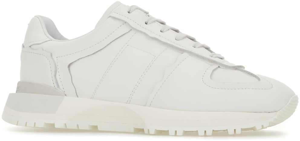 Maison Margiela Maison Margiela White leather 50-50 sneakers Wit
