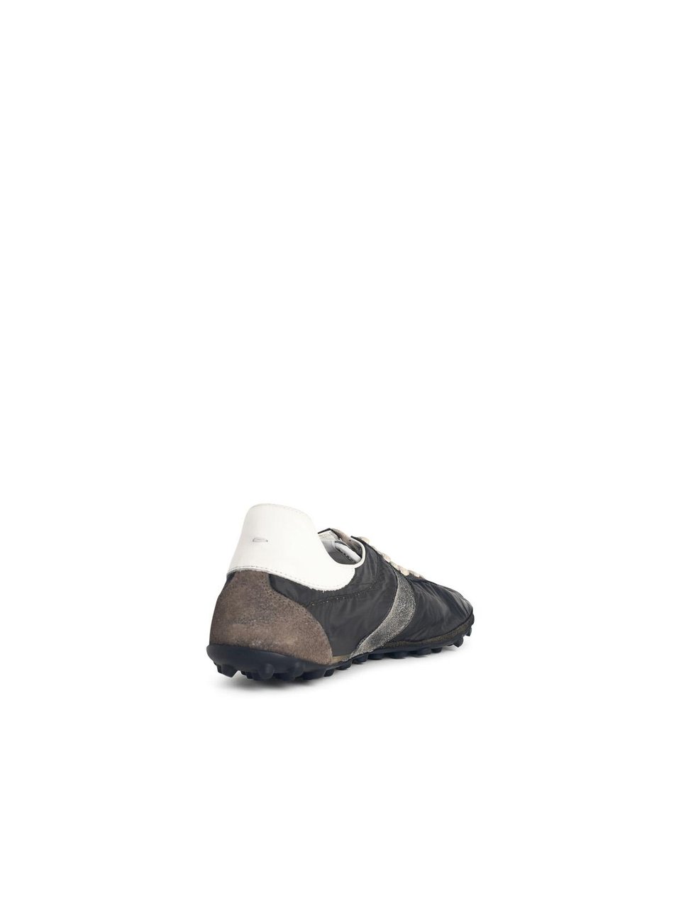 Maison Margiela 'Sprinters' Sneakers In Leather And Gigio Scuro Fabric Zwart