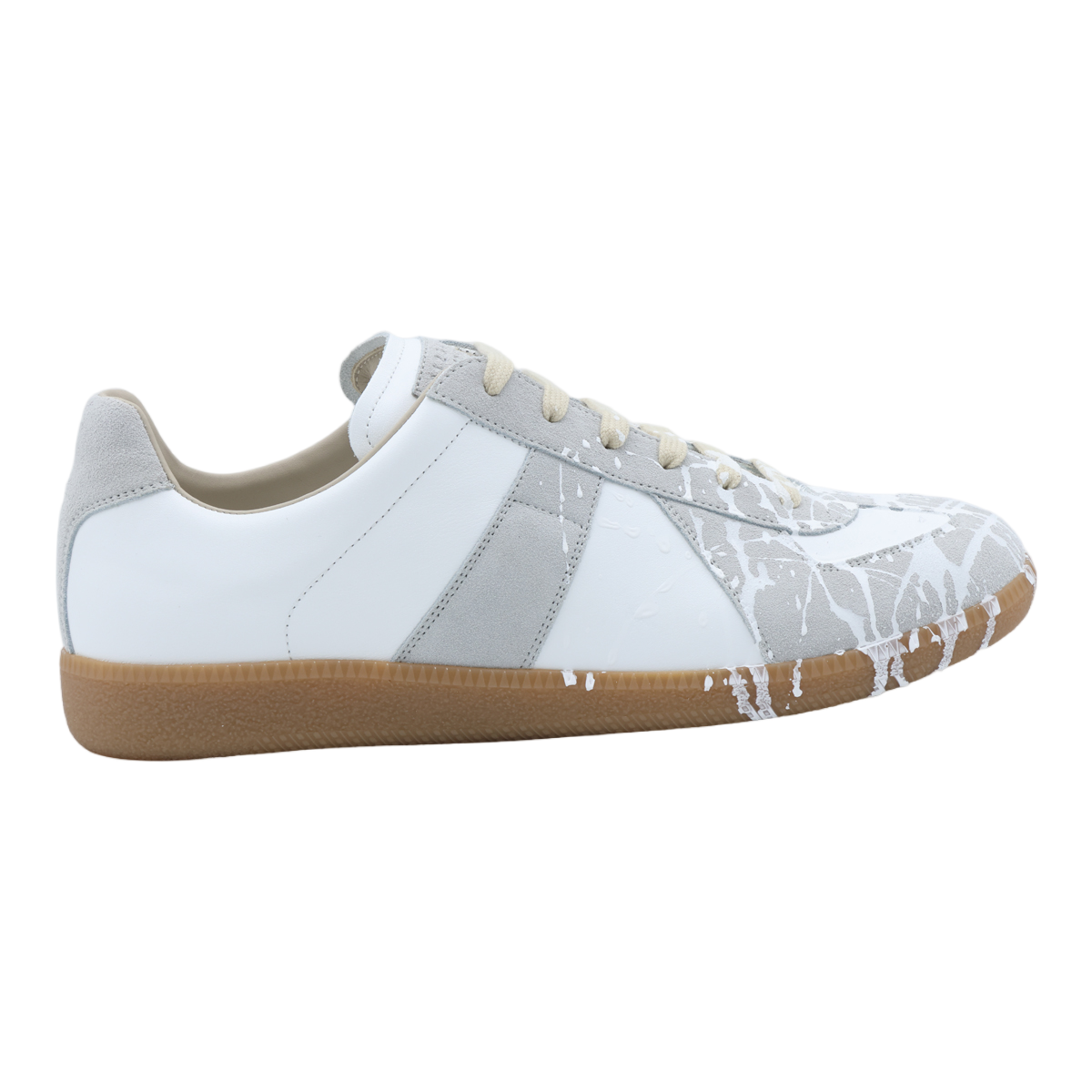 Maison Margiela 'Replica' White Leather Sneakers Neutraal
