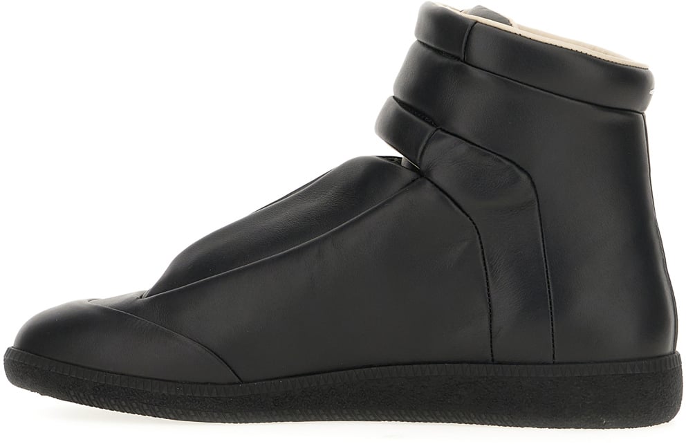 Maison Margiela Maison Margiela Black leather Future sneakers Zwart
