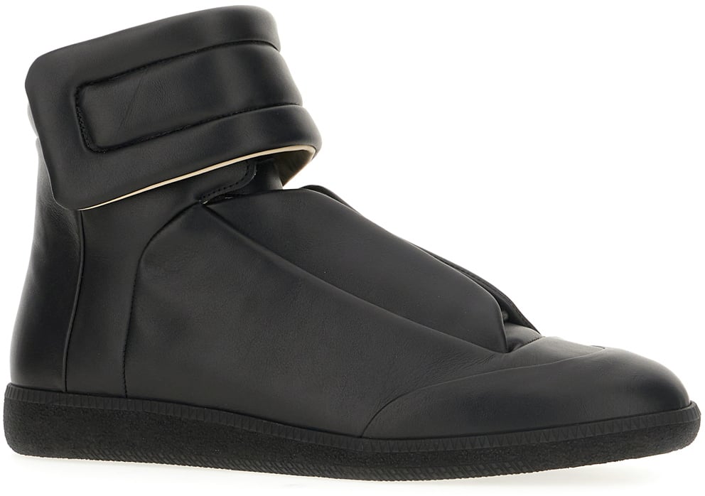 Maison Margiela Maison Margiela Black leather Future sneakers Zwart