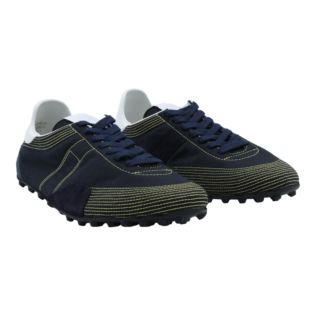 Maison Margiela 'Sprinters' Blue Fabric Sneakers Zwart