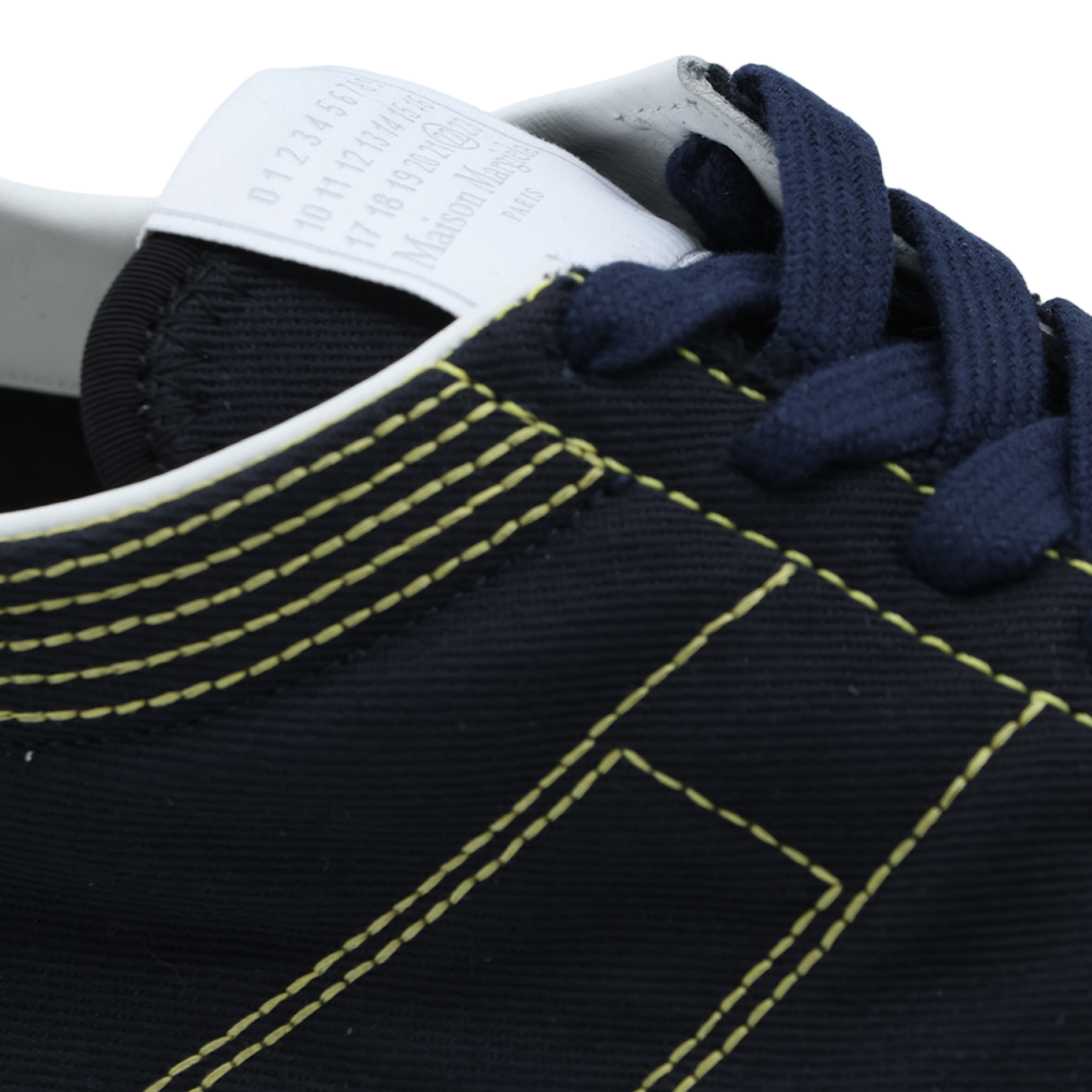 Maison Margiela 'Sprinters' Blue Fabric Sneakers Zwart