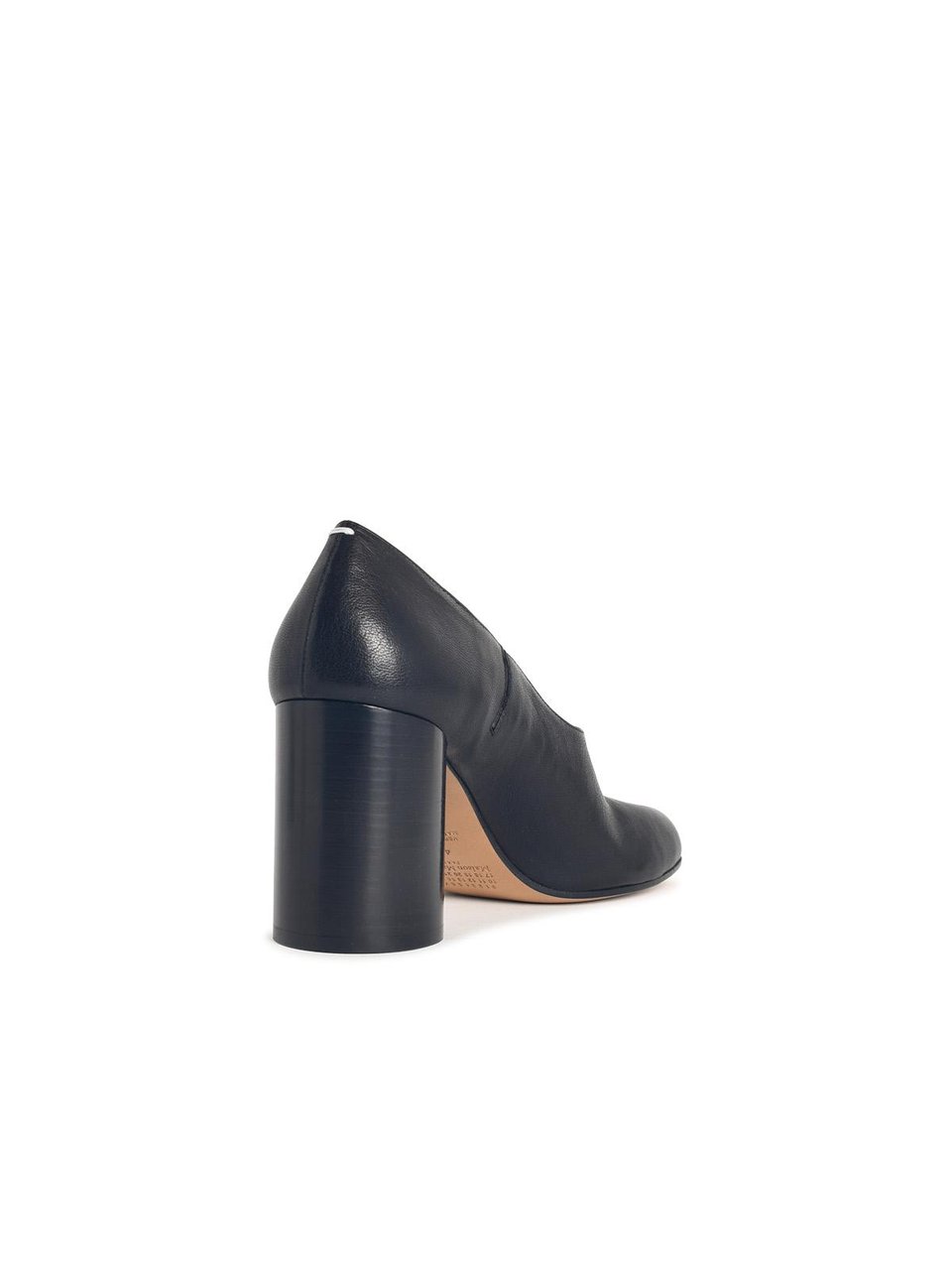 Maison Margiela 'Tabi Pump' Black Leather Pumps Grijs