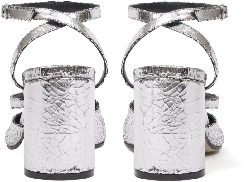 Maison Margiela Tabi Sandal Pump H80 Silver Beige