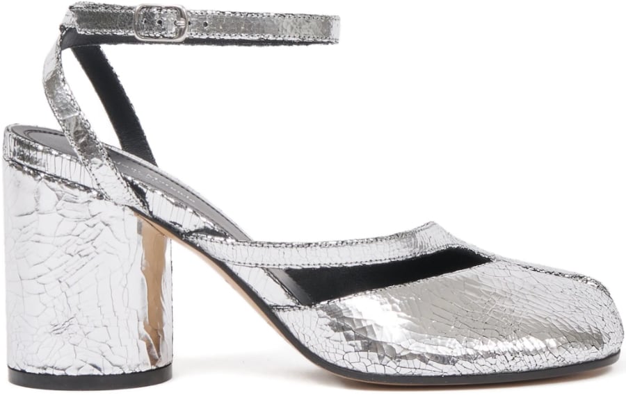 Maison Margiela Tabi Sandal Pump H80 Silver Beige