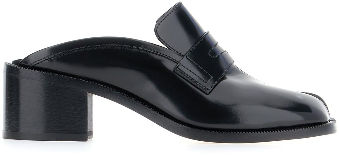 Maison Margiela Maison Margiela Black leather mules Zwart