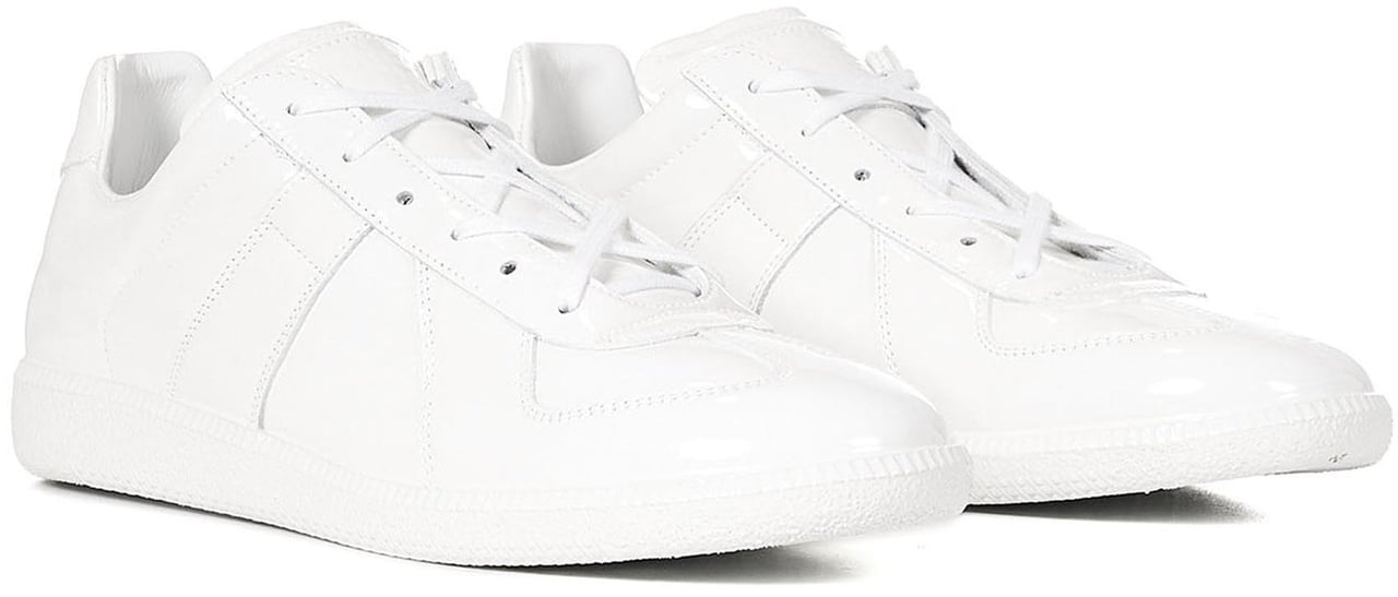 Maison Margiela Maison Margiela Leather Sneakers Wit