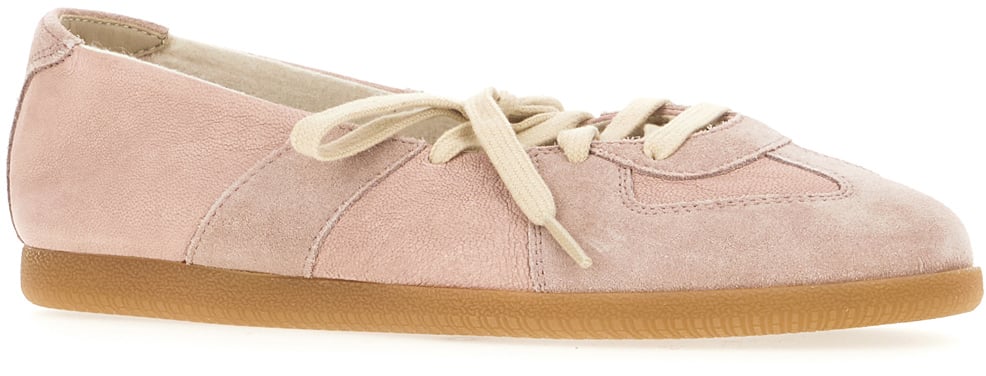 Maison Margiela Pink leather ballerinas Roze