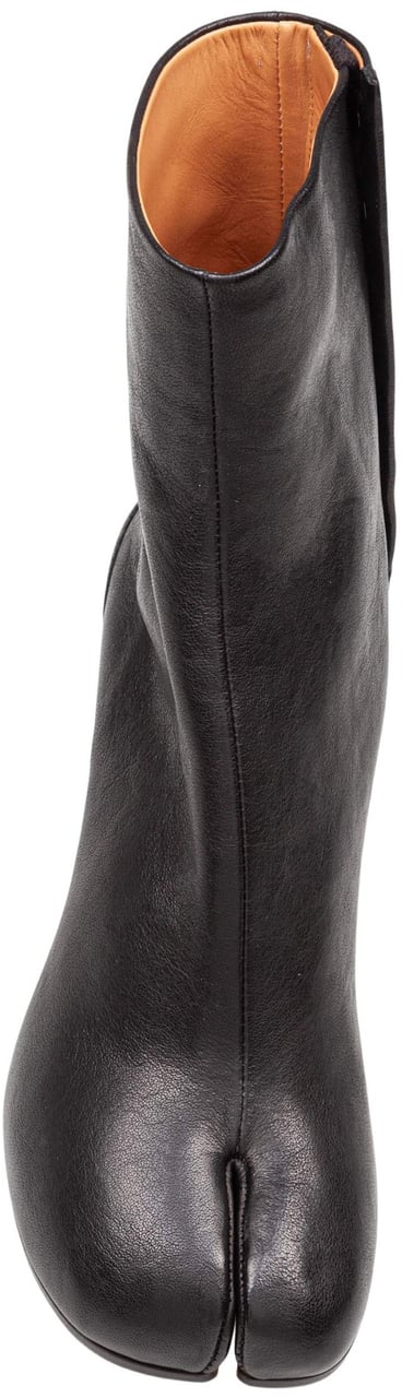 Maison Margiela Maison margiela tabi ankle boots in soft brown nappa Zwart