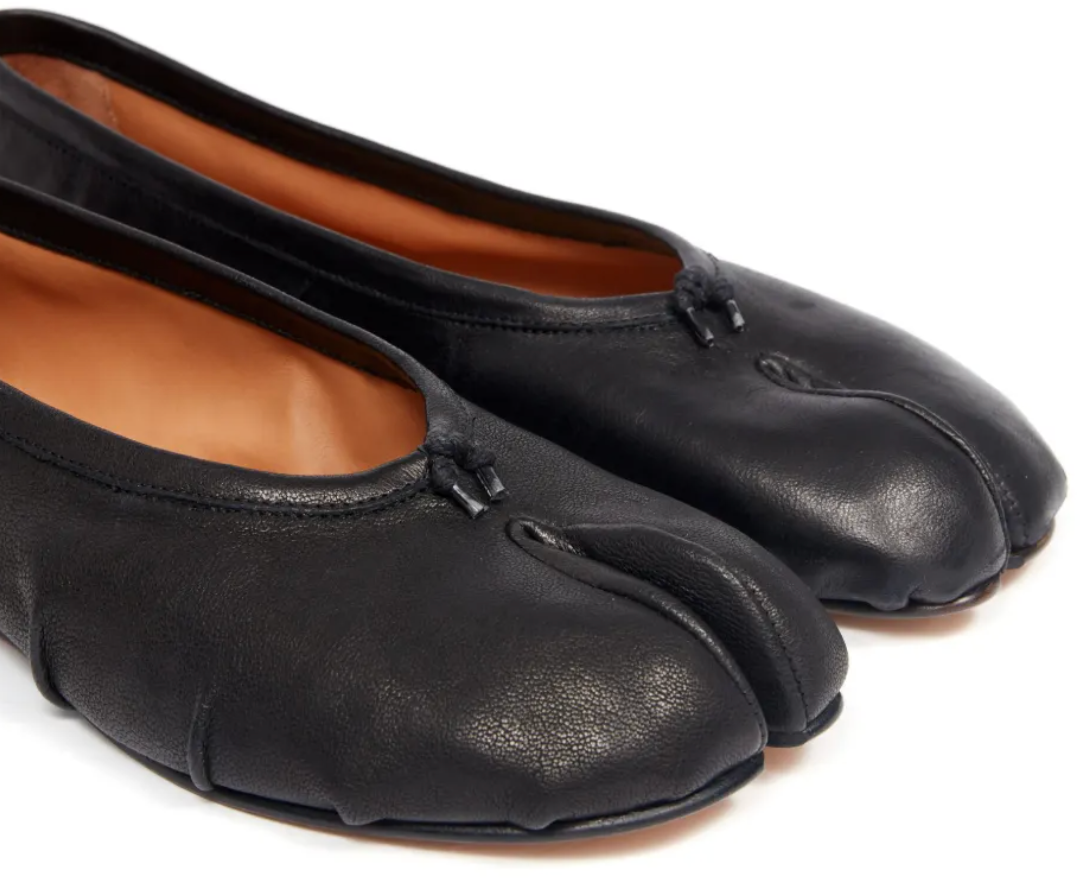 Maison Margiela Tabi Ballerina New Black Zwart