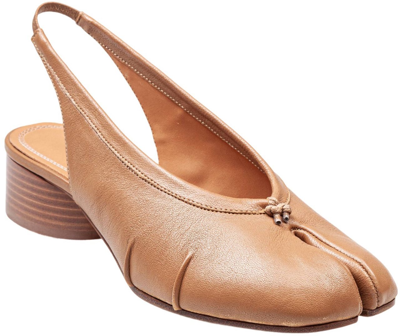 Maison Margiela Maison margiela tabi slingback in leather color Bruin