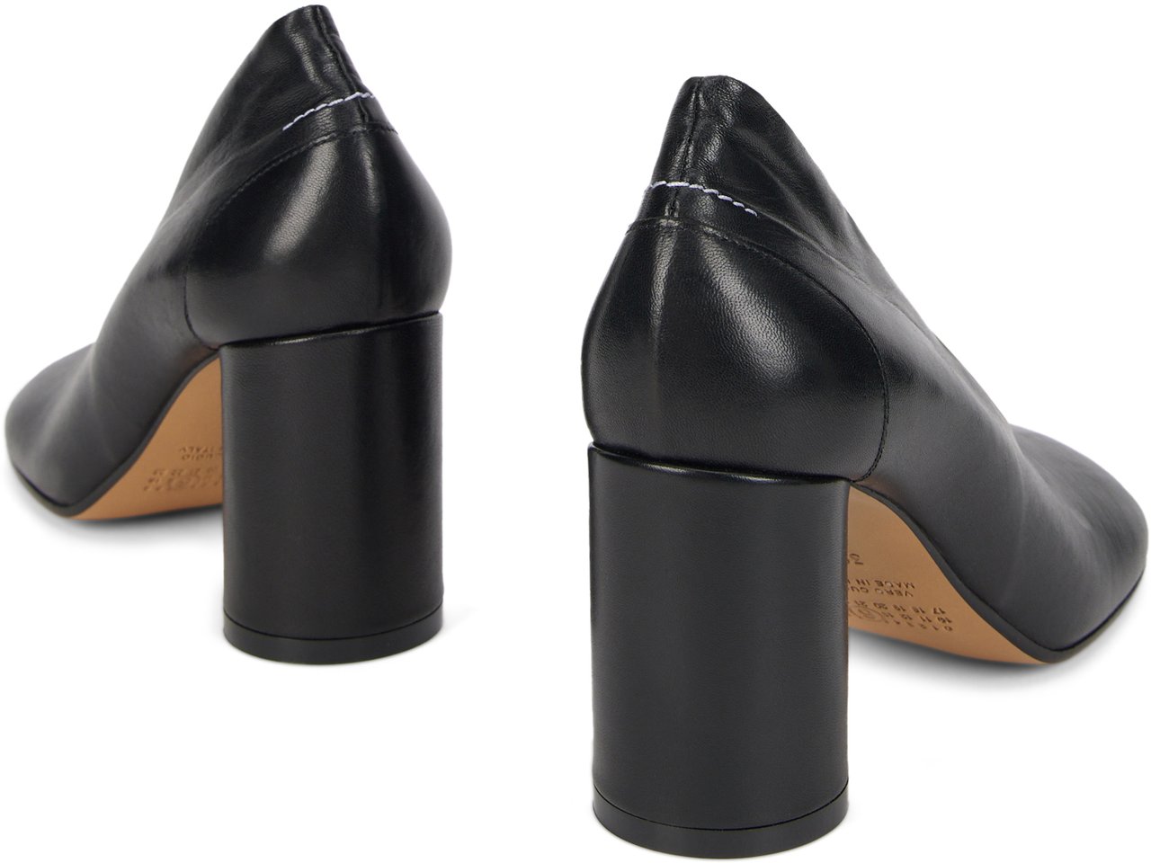 Maison Margiela Anatomic Court shoes in nappa Zwart