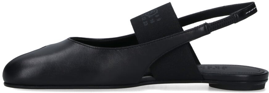 Maison Margiela Asymmetrical Toe Black Sandals Zwart
