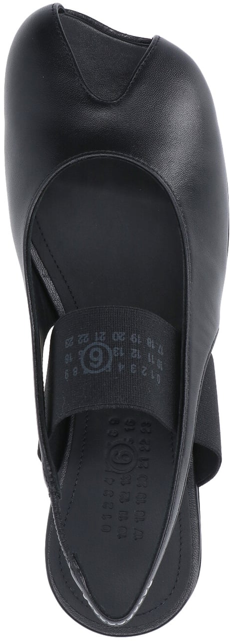 Maison Margiela Asymmetrical Toe Black Sandals Zwart