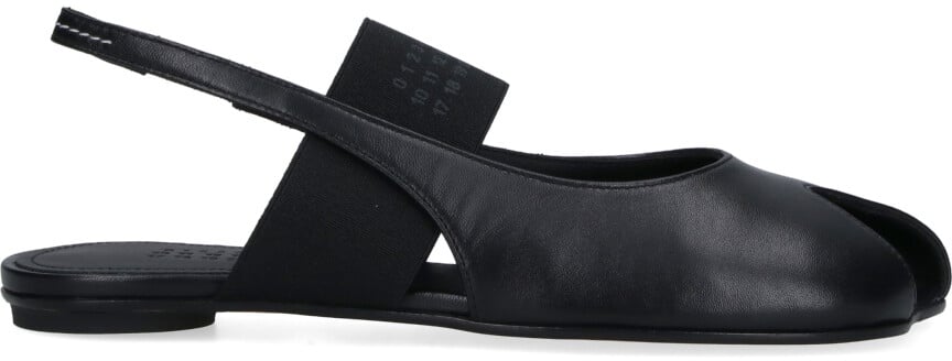 Maison Margiela Asymmetrical Toe Black Sandals Zwart