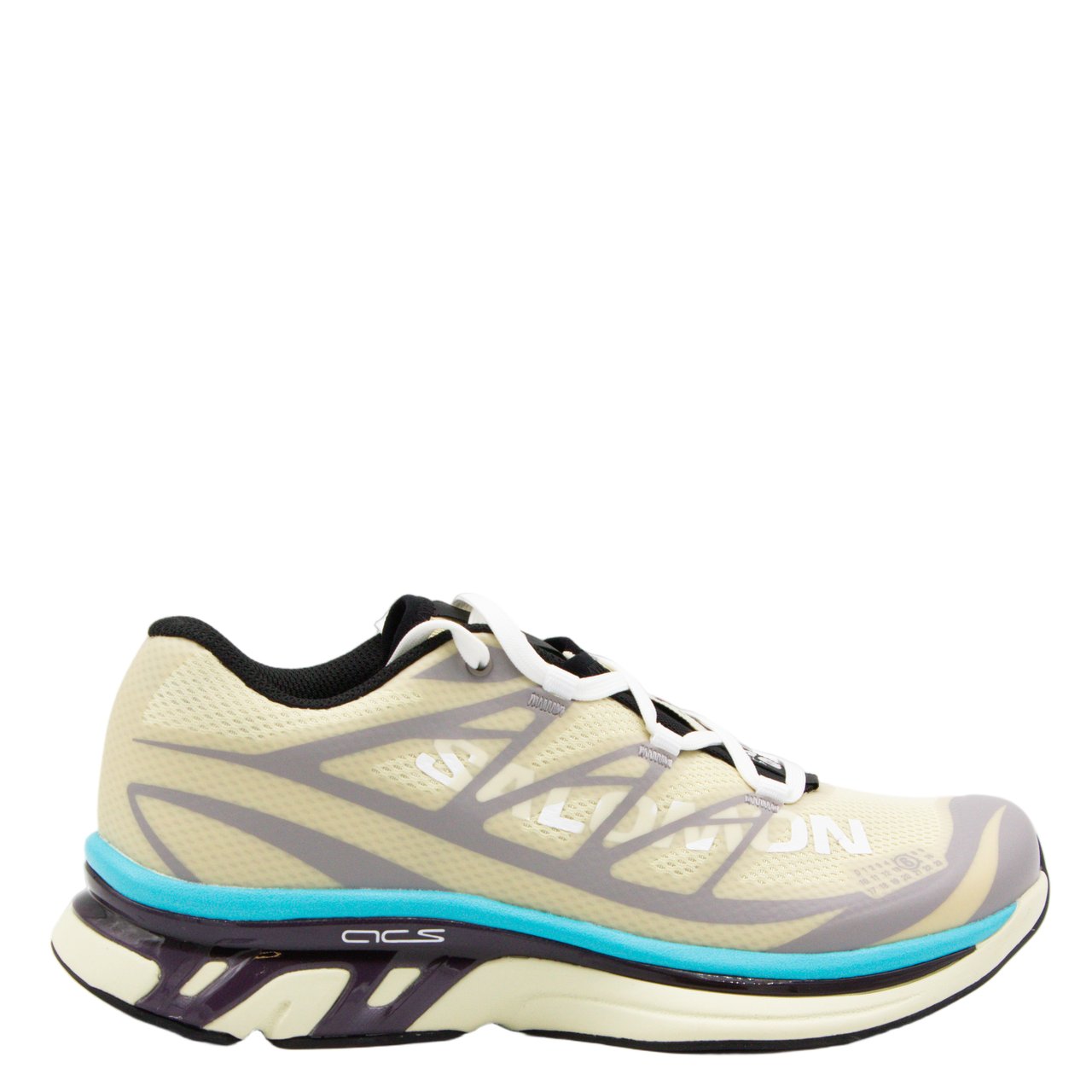 Maison Margiela Green Geometric Pattern Translucent Sneakers Neutraal