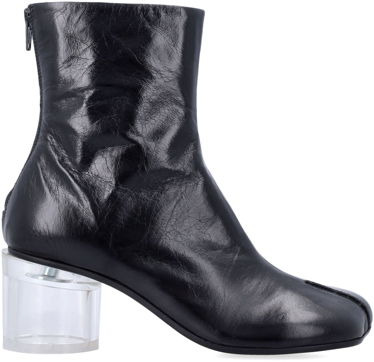 Maison Margiela Anatomic Ankle Bootie Pelxy Heel Nero Zwart