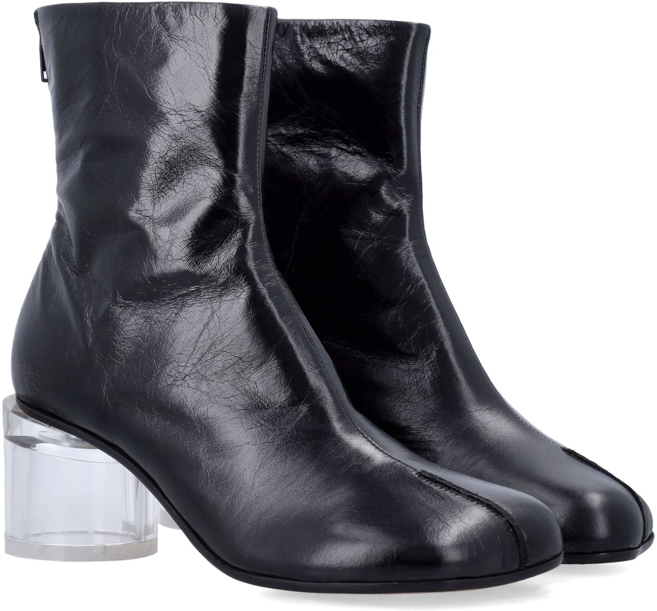 Maison Margiela Anatomic Ankle Bootie Pelxy Heel Nero Zwart