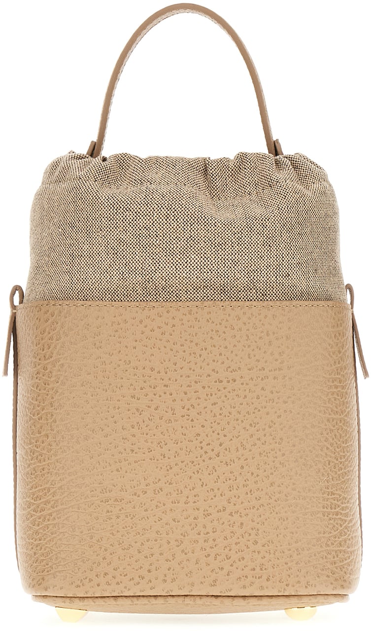 Maison Margiela Maison Margiela Camel leather small 5AC bucket bag Bruin
