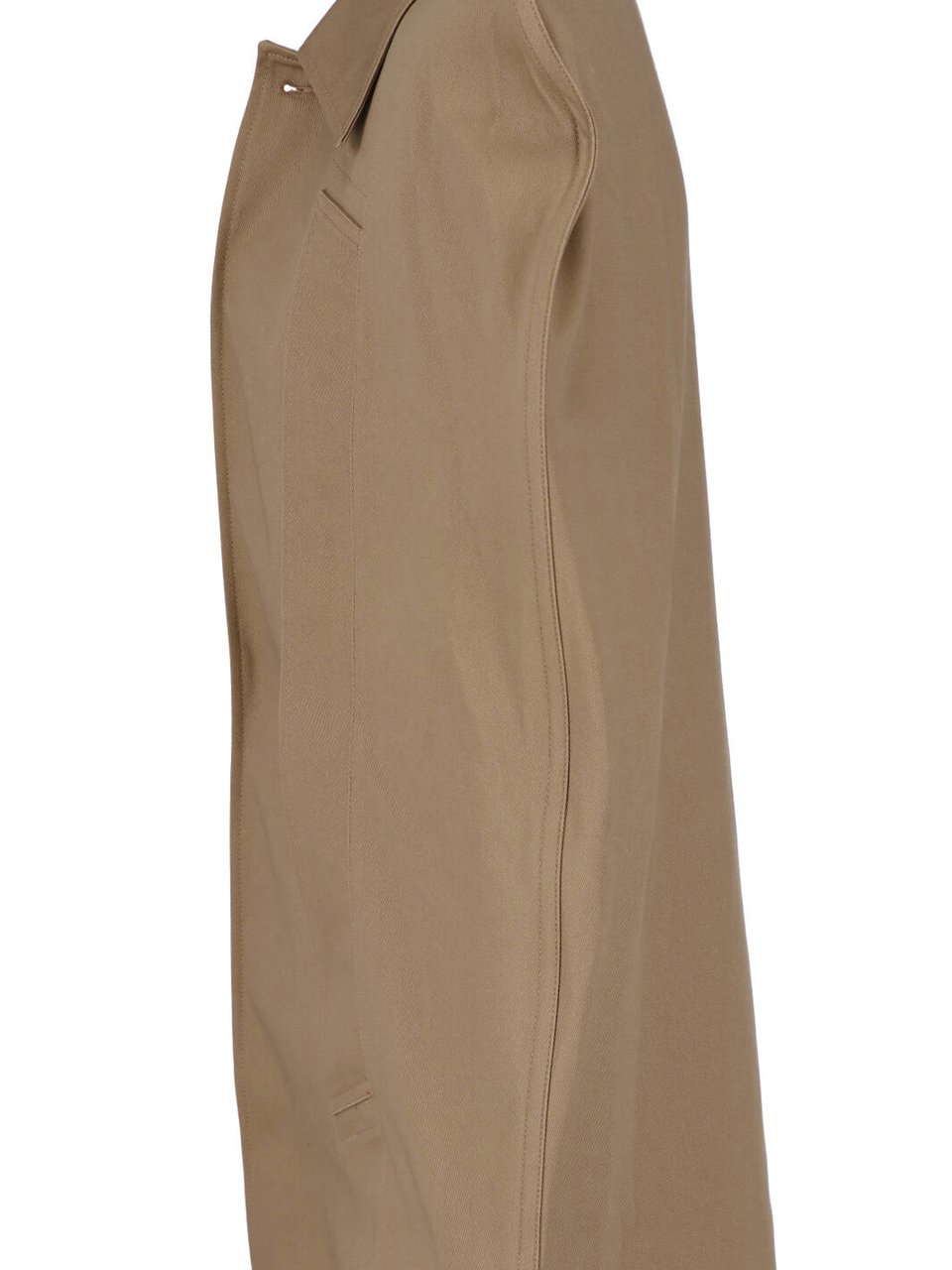 Maison Margiela Boxy Beige Jacket with Padded Shoulders Neutraal