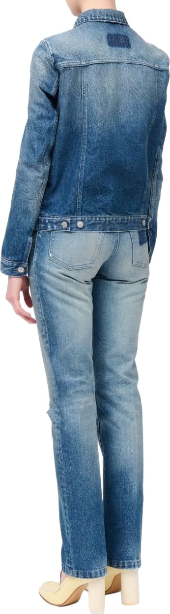 Maison Margiela Coats Blu Blauw