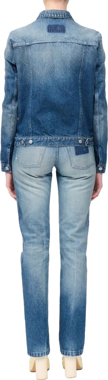 Maison Margiela Coats Blu Blauw