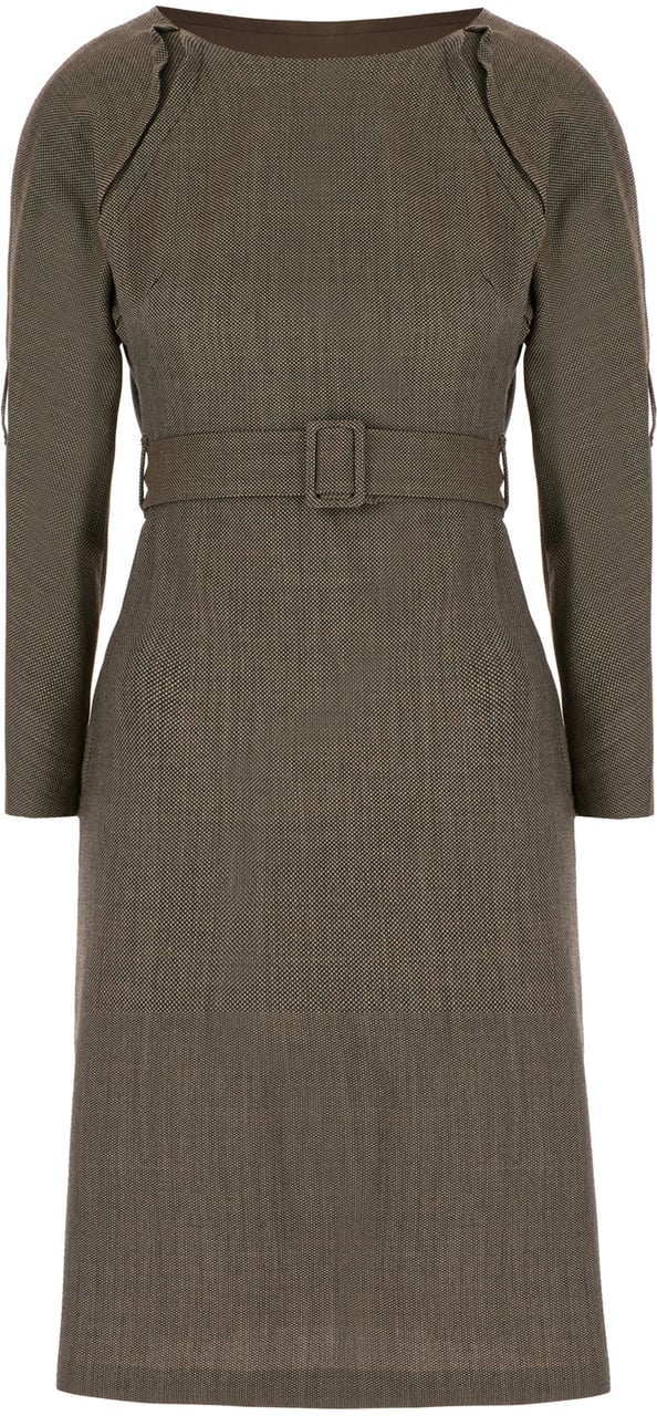 Maison Margiela Mm6 Embroidered wool dress Divers