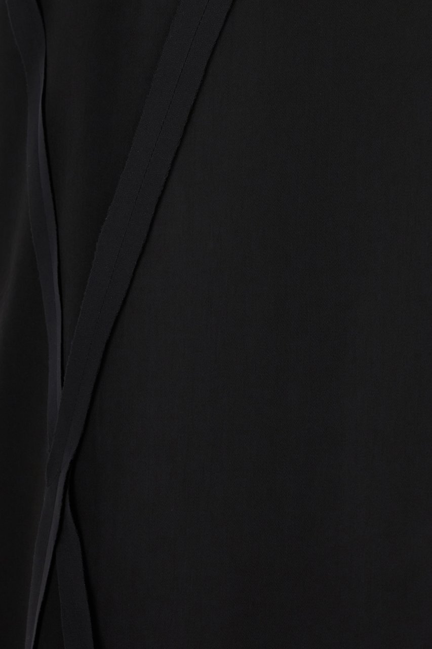 Maison Margiela Mm6 Black acetate blend mini dress Zwart