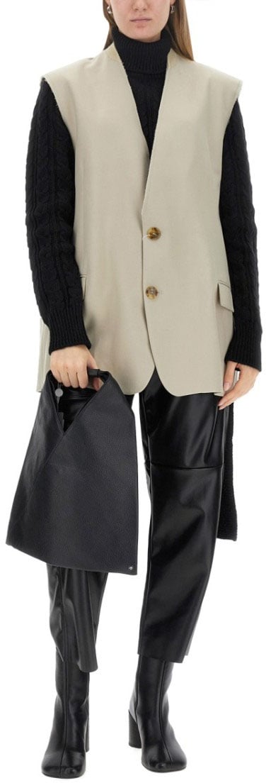 Maison Margiela Single-Breasted Vest Neutraal