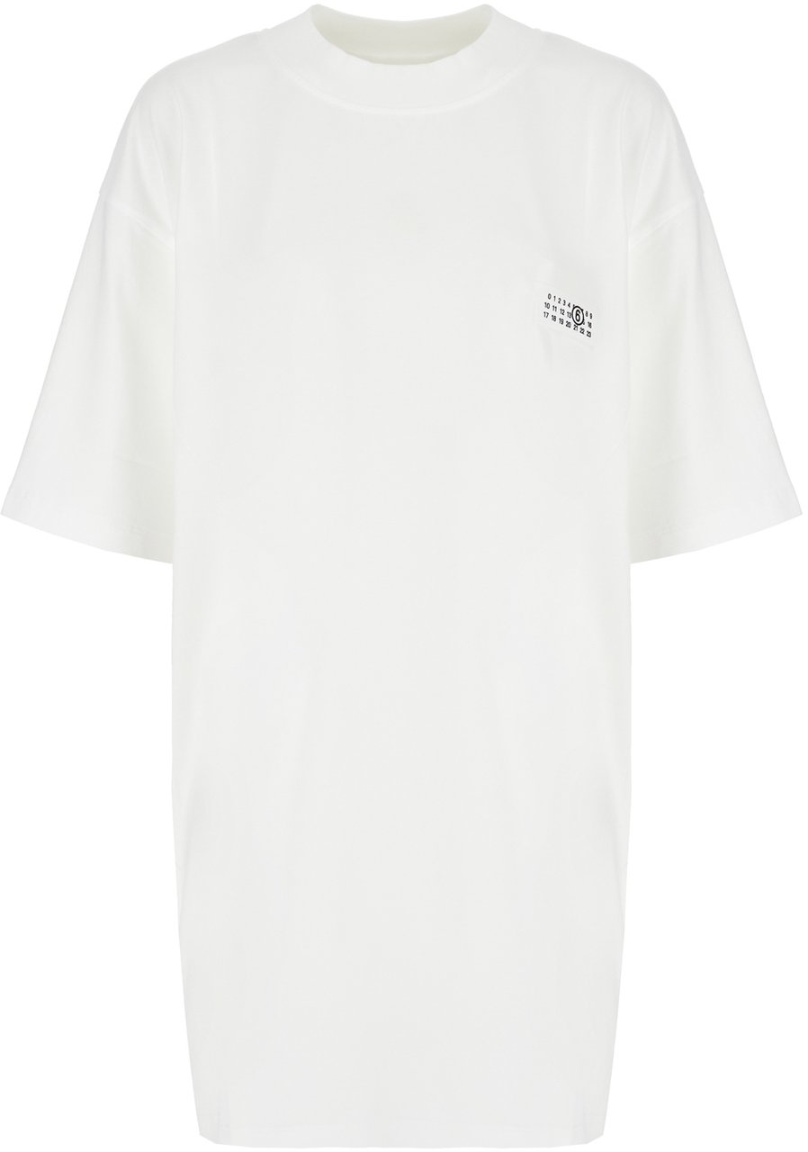 Maison Margiela Mm6 White cotton t-shirt Wit
