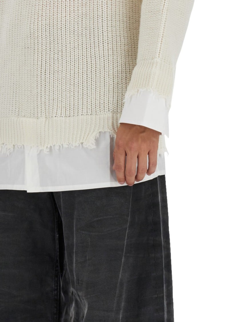 Maison Margiela Shirt Bottom Sweater Neutraal