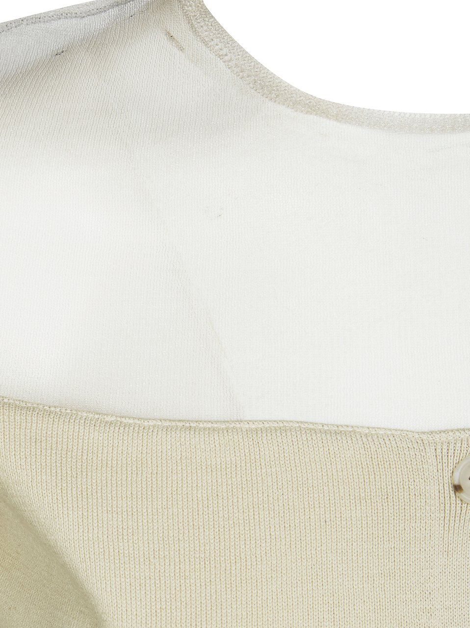Maison Margiela Fitted Ribbed Cuffs Sheer Body Cardigan Grijs