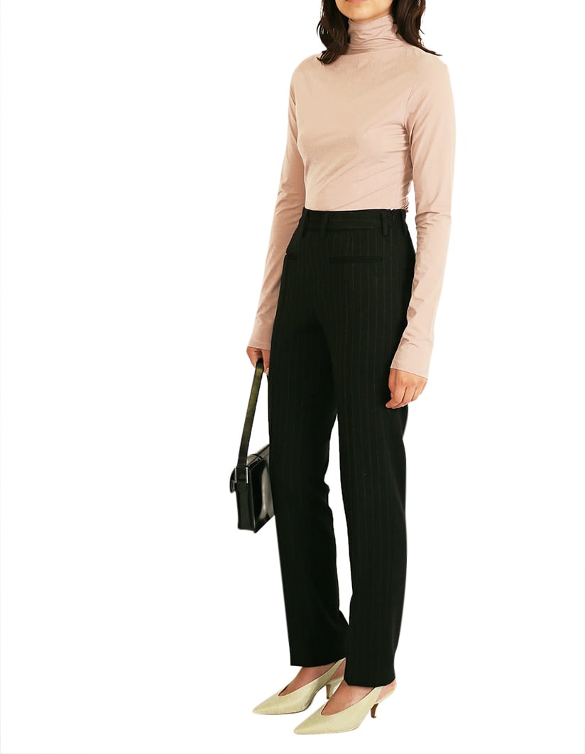 Maison Margiela Pinstripe Trousers Black Zwart