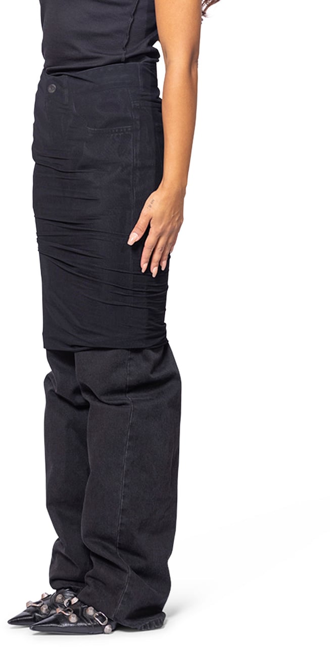 Maison Margiela SKIRT JEANS BLACK Zwart