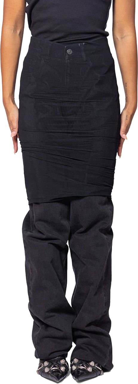 Maison Margiela SKIRT JEANS BLACK Zwart