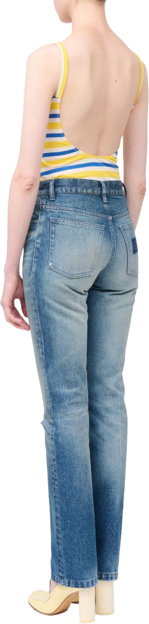 Maison Margiela Jeans Navy Blauw