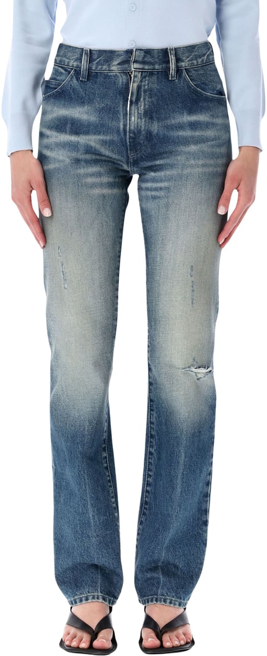 Maison Margiela Straight Denim Mid Blue Blauw