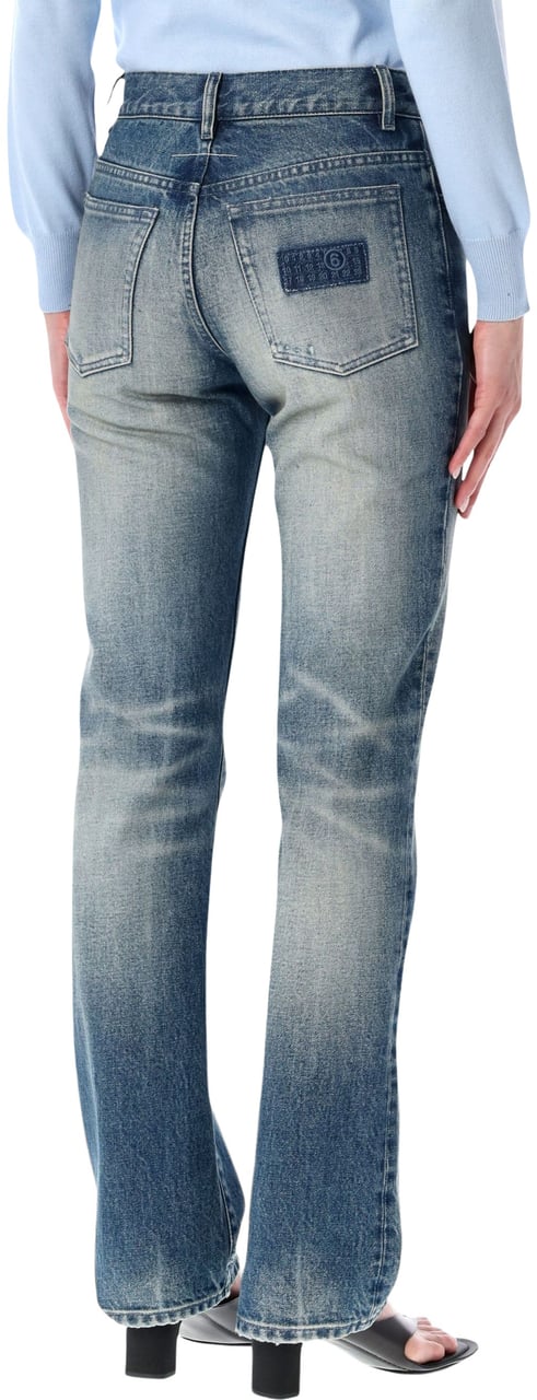Maison Margiela Straight Denim Mid Blue Blauw