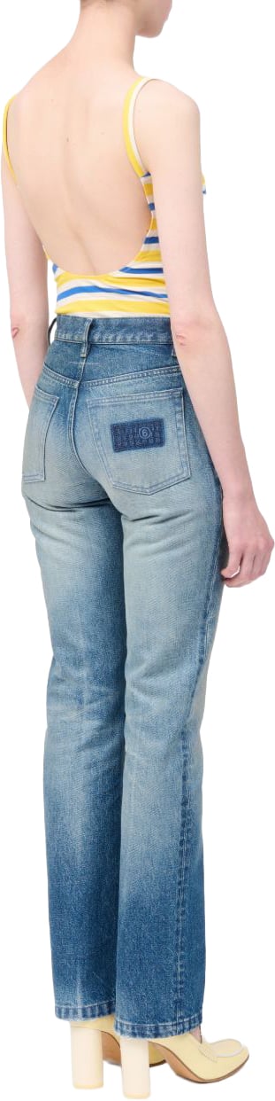 Maison Margiela Jeans Navy Blauw