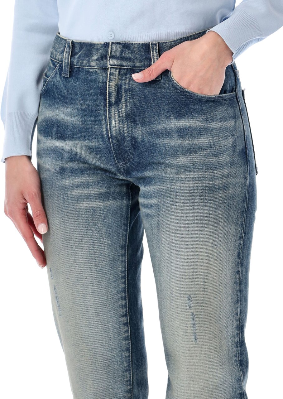 Maison Margiela Straight Denim Mid Blue Blauw